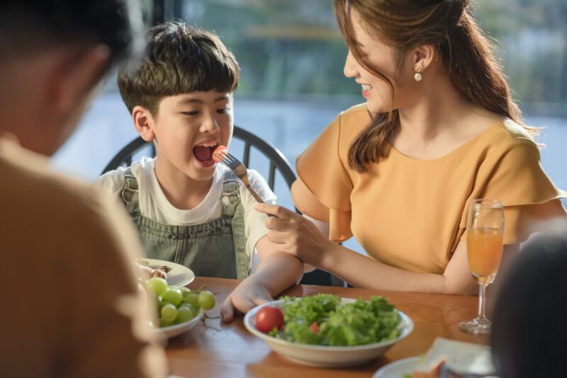 membiasakan anak makan sayur